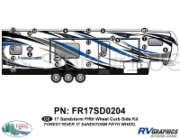 24 Piece 2017 Sandstorm FW Curbside Graphics Kit