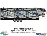 29 Piece 2018 Sandstorm FW Curbside Graphics Kit