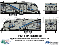 50 Piece 2018 Sandstorm Med TT Complete Graphics Kit