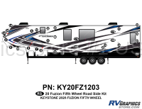 29 Piece 2020 Fuzion Fifth Wheel Roadside Graphics Kit