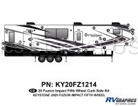 24 Piece 2020 Fuzion Impact Fifth Wheel Curbside Graphics Kit