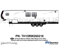 5 Piece 2015 Road Warrior FW Gray Roadside Graphics Kit