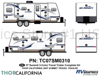 23 Piece 2007 Summit Travel Trailer Complete Graphics Kit