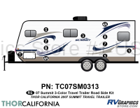 10 Piece 2007 Summit Travel Trailer Roadside Graphics Kit