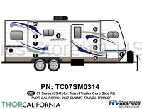 10 Piece 2007 Summit Travel Trailer Curbside Graphics Kit