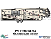 27 Piece 2018 Sierra Fifth Wheel Curbside Graphics Kit