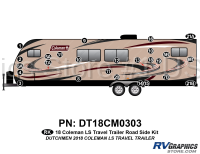 26 Piece 2018 Coleman LS Travel Trailer Roadside Graphics Kit - Image 2