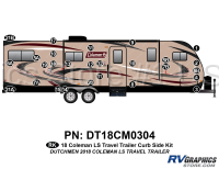 27 Piece 2018 Coleman LS Travel Trailer Curbside Graphics Kit - Image 2
