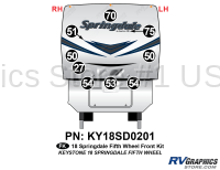 9 Piece 2018 Springdale Fifth Wheel Front Graphics Kit