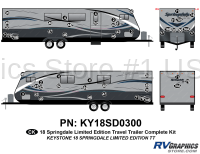 53 Piece 2018 Springdale Limited Ed Travel Trailer Complete Graphics Kit