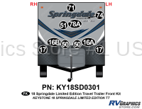 10 Piece 2018 Springdale Limited Ed Travel Front Graphics Kit