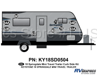 9 Piece 2018 Springdale Mini Travel Trailer Curbside Graphics Kit