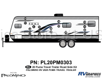 16 Piece 2020 Puma Travel Trailer Roadside Graphics Kit
