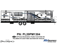 18 Piece 2020 Puma Travel Trailer Curbside Graphics Kit