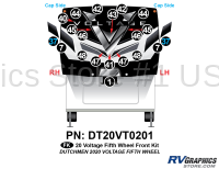 20 Piece 2020 Voltage Fifth Wheel Front Graphics Kit