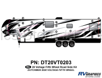 26 Piece 2020 Voltage Fifth Wheel Roadside Graphics Kit
