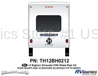 2012 Bighorn Silverado Fifth Wheel Rear Graphics Set