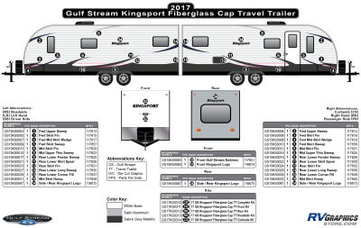Gulfstream - Kingsport - 2017 Kingsport Fiberglass Wall Travel Trailer