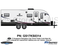 13 Piece 2017 Kingsport Fiberglass Travel Trailer Curbside Graphics Kit