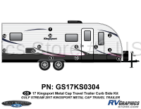 13 Piece 2017 Kingsport Metal Wall Travel Trailer Curbside Graphics Kit