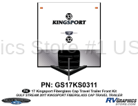 2 Piece 2017 Kingsport Fiberglass Travel Trailer Front Graphics Kit - Image 2