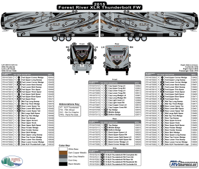 Forest River - XLR - 2015 XLR Thunderbolt Fifth Wheel Gray Sidewalls