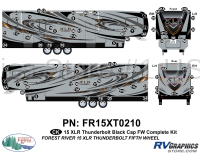 80 Piece 2015 XLR Thunderbolt Gray Walls FW Complete Graphics Kit