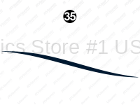 Rear Thin Blue Swoosh