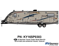 23 Piece 2016 Sprinter Travel Trailer Roadside Graphics Kit