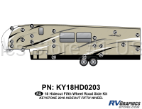 22 Piece 2018 Hideout Fifth Wheel Roadside Graphics Kit