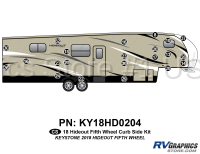 22 Piece 2018 Hideout Fifth Wheel Curbside Graphics Kit
