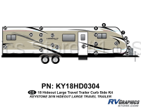 22 Piece 2018 Hideout Lg Travel Trailer Curbside Graphics Kit