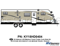 12 Piece 2018 Hideout LHS Medium Travel Trailer Curbside Graphics Kit