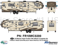 69 Piece 2018 Wildcat High Profile Fifth Wheel Complete Graphics Kit