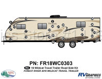 24 Piece 2018 Wildcat Travel Trailer Roadside Graphics Kit