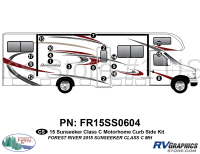 18 Piece 2015 Sunseeker Motorhome Curbside Graphics Kit
