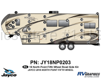 28 Piece 2018 North Point Fifth Wheel Roadside Graphics Kit