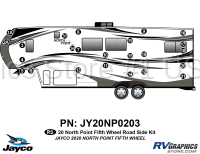 24 Piece 2020 North Point Fifth Wheel Roadside Graphics Kit