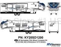52 Piece 2020 Springdale Fifth Wheel Complete Graphics Kit