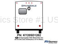 1 Piece 2020 Springdale Fifth Wheel Rear Graphics Kit