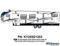 20 Piece 2020 Springdale Fifth Wheel Roadside Graphics Kit