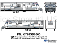42 Piece 2020 Springdale Lg Travel Trailer Complete Graphics Kit