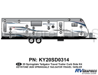 18 Piece 2020 Springdale Tailgator Travel Trailer Complete Graphics Kit