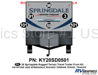 6 Piece 2020 Springdale Rugged Terrain Trailer Complete Graphics Kit