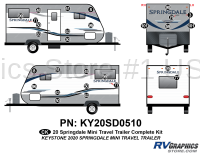 28 Piece 2020 Springdale Mini Trailer Complete Graphics Kit