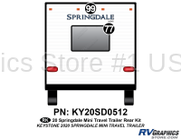 2 Piece 2020 Springdale Mini Trailer Complete Graphics Kit