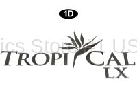 Rear Tropical logo Chrome Base with 1/8" Urethane Dome