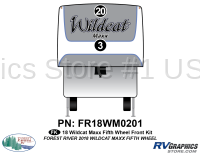 2 Piece 2018 Wildcat MAXX Fifth Wheel Front Graphics Kit