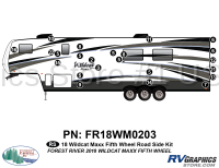 18 Piece 2018 Wildcat MAXX Fifth Wheel Roadside Graphics Kit