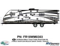 18 Piece 2018 Wildcat MAXX Travel Trailer Roadside Graphics Kit